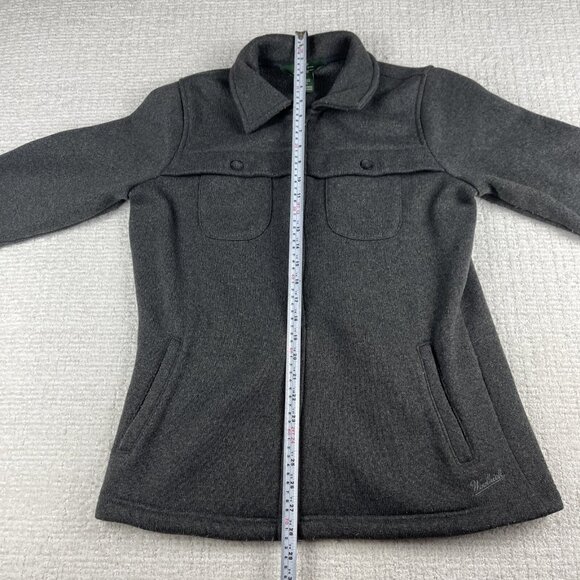 Woolrich Women's Shirt Jacket Chore Size Large Gray Pockets Outdoor - Picture 8 of 16